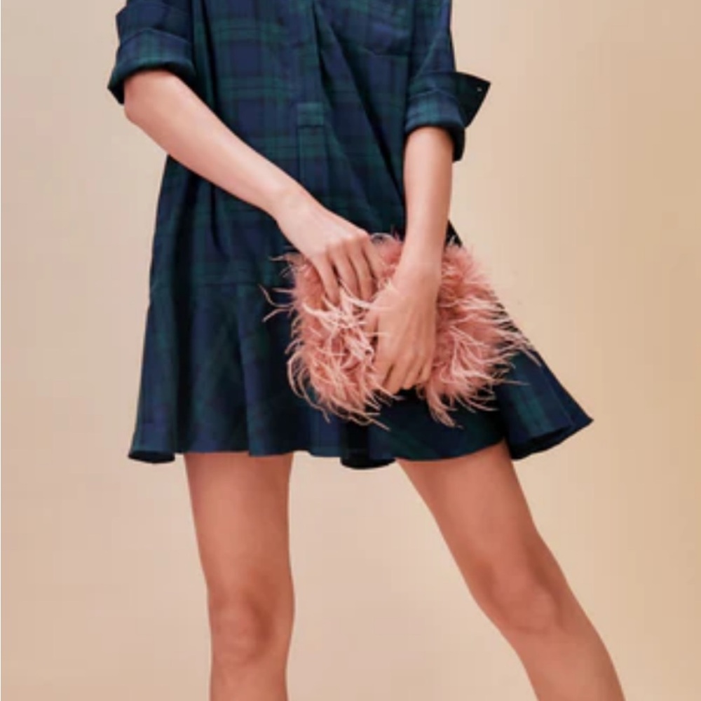 Tuckernuck black watch plaid callahan dress